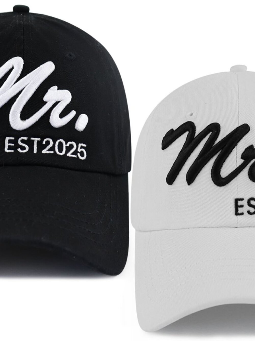 2PCS Mr Mrs 2025 Baseball Hats